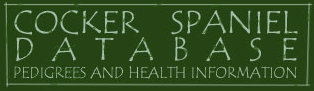 Cocker Spaniel Database Cocker Spaniel Database